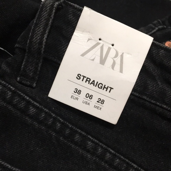 3. Zara High Rise Straight Leg Jeans - Picture 7 of 15